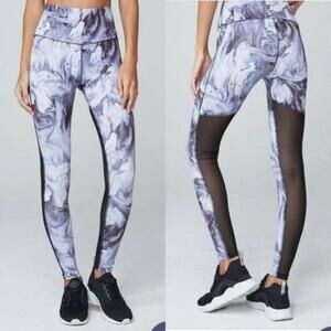 Varley High Waist Legging Marble Print Mesh
